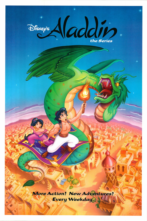 aladdin 1992 tv poster one sheet rolled